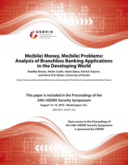 Mo(bile) Money, Mo(bile) Problems: Analysis of Branchless Banking