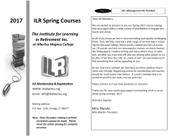 here - Institute for Learning in Retirement