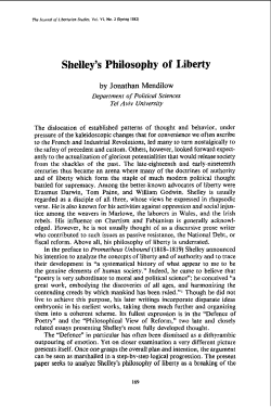 Shelley`s Philosophy of Liberty