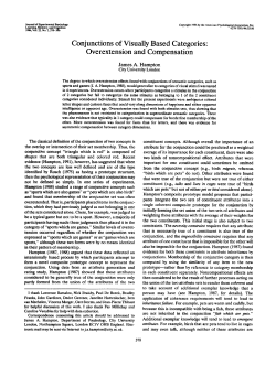 Conjunctions of Visually Based Categories