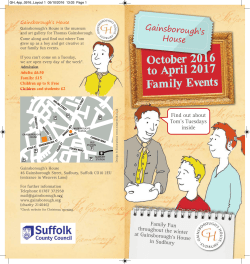 our latest Family Events Leaflet