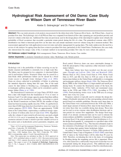 Hydrological Risk Assessment of Old Dams: Case Study