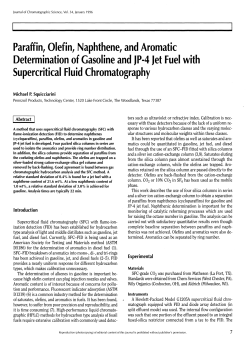 Paraffin, Olefin, Naphthene, and Aromatic Determination of Gasoline