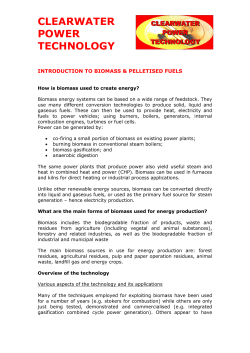 Biomass fuels - clearwatergroup.org
