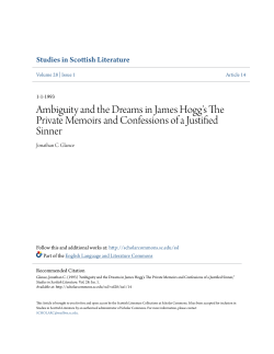 Ambiguity and the Dreams in James Hogg`s The Private Memoirs