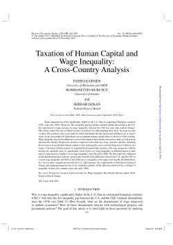 Taxation of Human Capital and Wage Inequality: A