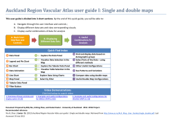 Auckland Region Vascular Atlas user guide I: Single and double maps