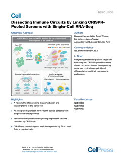 Dissecting Immune Circuits by Linking CRISPR