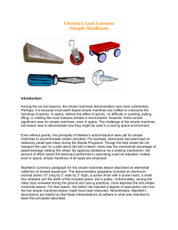 Christa`s Lost Lessons Simple Machines