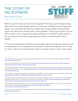 THE STORY OF MICROFIBERS