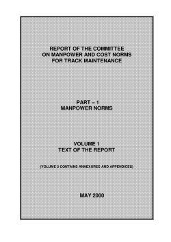 MCNTM Report May 2000 - Ministry of Railways