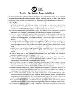 Patient Rights and Responsibilities