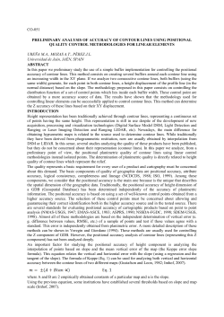preliminary analysis of accuracy of contour lines using positional