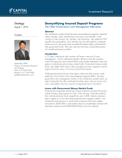 Demystifying Insured Deposit Programs
