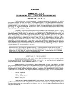chapter 1 arrow ballistics from single shot to course requirements