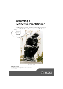 Becoming a Reflective Practitioner