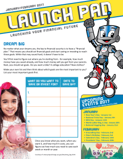 Launch Pad Newsletter