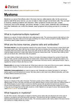 Myeloma