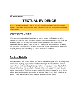 textual evidence - Twinsburg City Schools