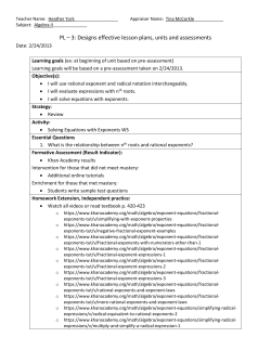 PL &ndash; 3: Designs effective lesson plans, units and