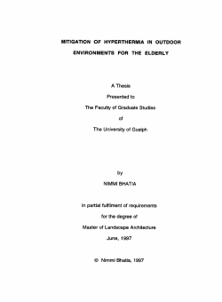 MlTlGATlON OF HYPERTHERMIA IN OUT OOOR ENVIRONMENTS