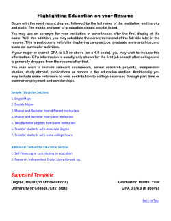 Highlighting Education on your Resume