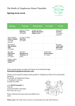 Timetable Jan 16.pages