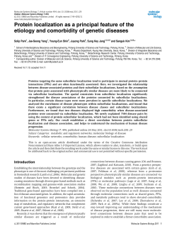 Protein localization as a principal feature of the etiology and