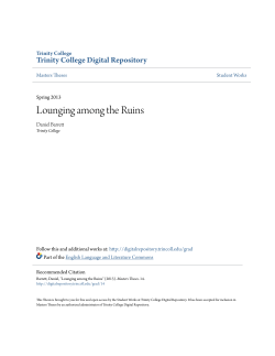 Lounging among the Ruins - Trinity College Digital Repository