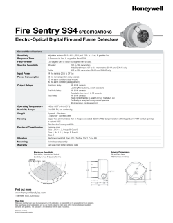 Fire Sentry SS4 SPECIFICaTIOnS