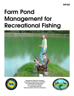 Farm Pond Management for Recreational Fishing