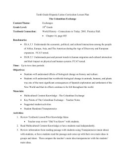 The Columbian Exchange