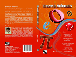 Moments in Mathematics