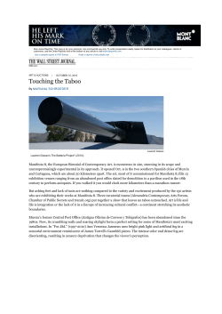 Manifesta 8 Contemporary Art Show in Spain Explores Modern Day