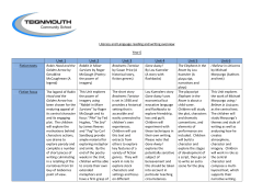 Literacy and Language reading and writing overview Year 6