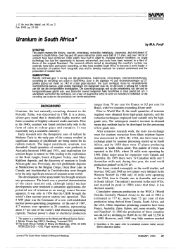 Uranium in South Africa