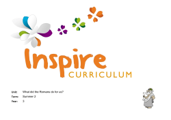 YR3 Summer 2 What did the Romans do for us OVERVIEW