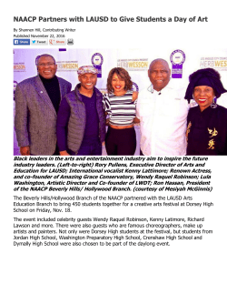 NAACP Partners with LAUSD to Give Students a Day of Art