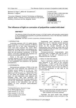 Possible mechanism of the corrosion protection of the mild steel by
