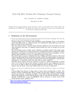 Problem Set 8 Solutions