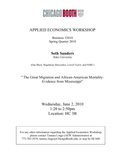 The Great Migration and African-American Mortality