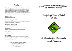 A Guide for Parents and Carers