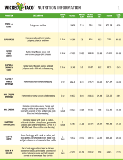 nutrition information 1
