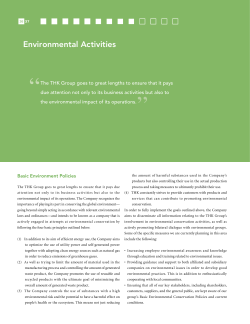 Environmental Activities