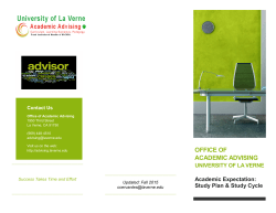 Academic Expectations - Sites at La Verne