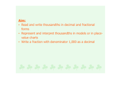 Express Fractions as Decimals