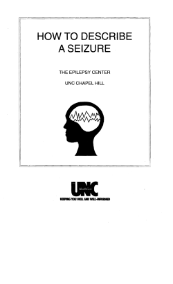 how to describe aseizure - UNC