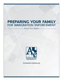 Preparing Your Family for Immigration Enforcement