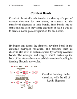Covalent Bonds
