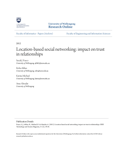 Location-based social networking: impact on trust